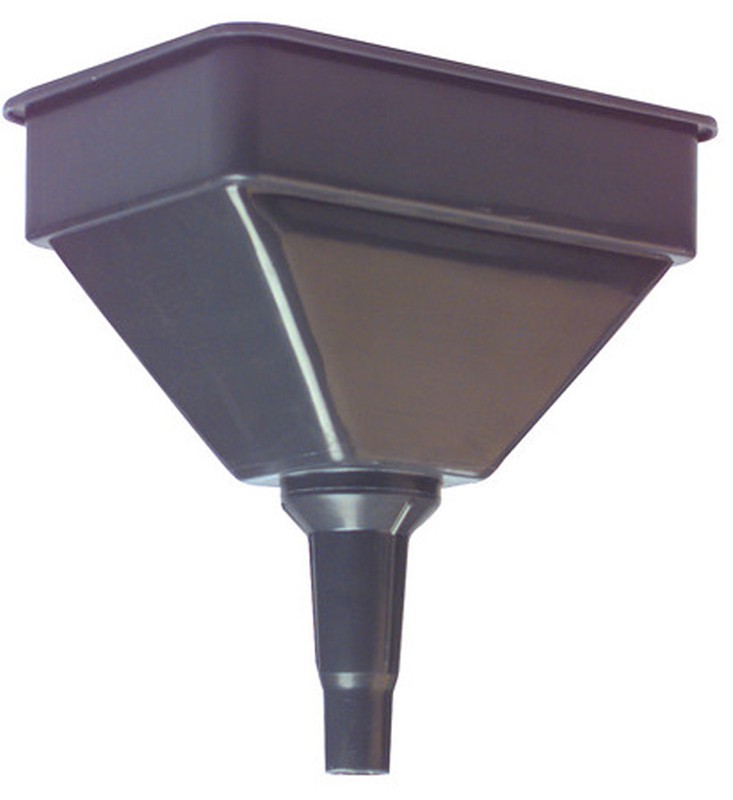 large plastic funnel with strainer