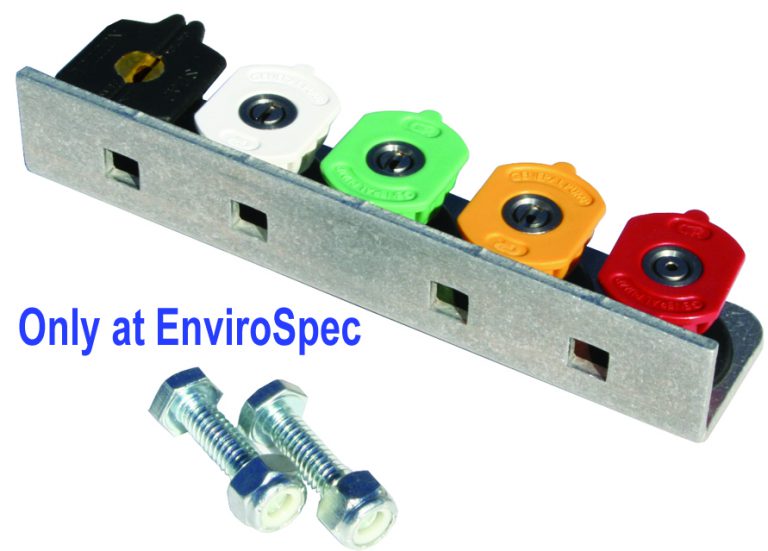 Holder for nozzles that attach to pressure washer lance